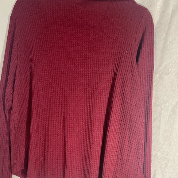NWT Altar’d State long sleeve v neck top maroon size XL - Picture 5 of 5
